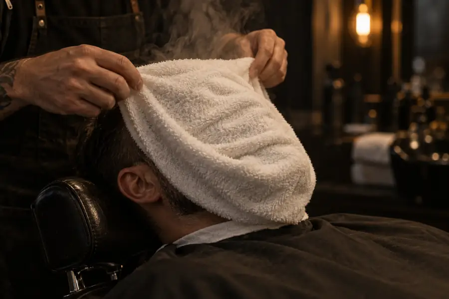 Hot towel shave